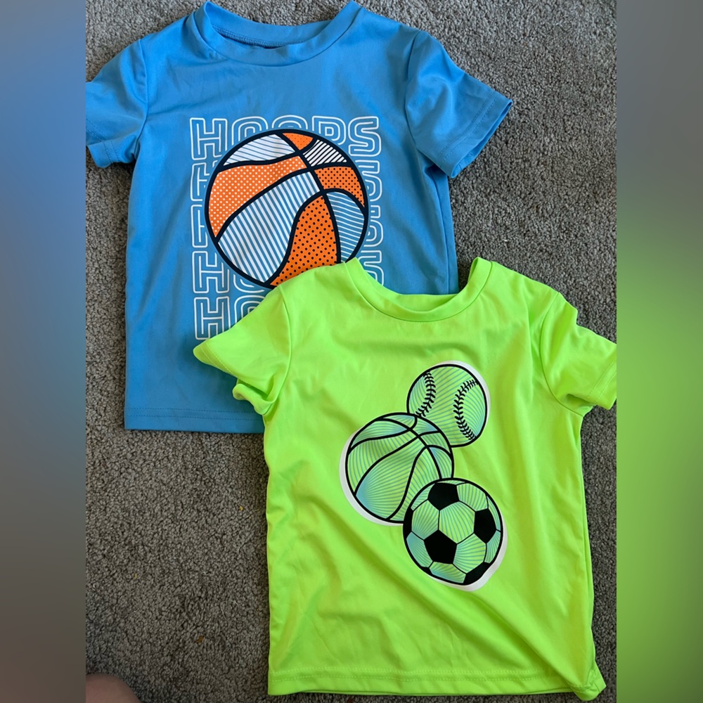 Jumping Beans Blue and Green Short Sleeve Tees